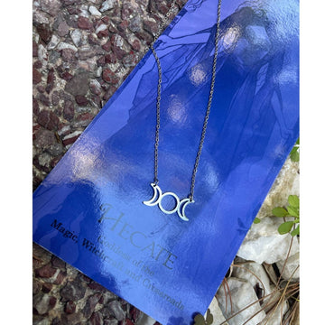 Goddess Hecate Necklace | Triple Faced Protector Jewelry