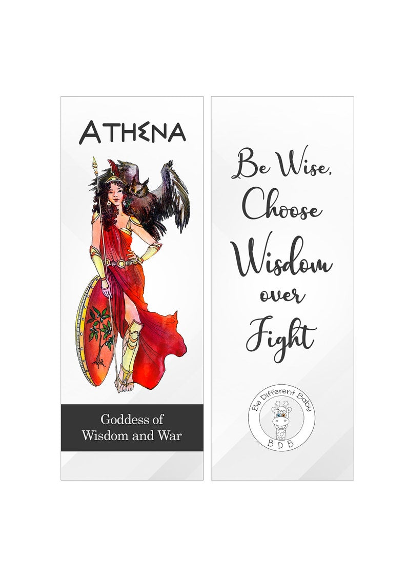 Greek Mythology Bookmarks/instant download/if you love Greek Gods and Greek Goddesses,12 beautiful bookmarks with positive messages!