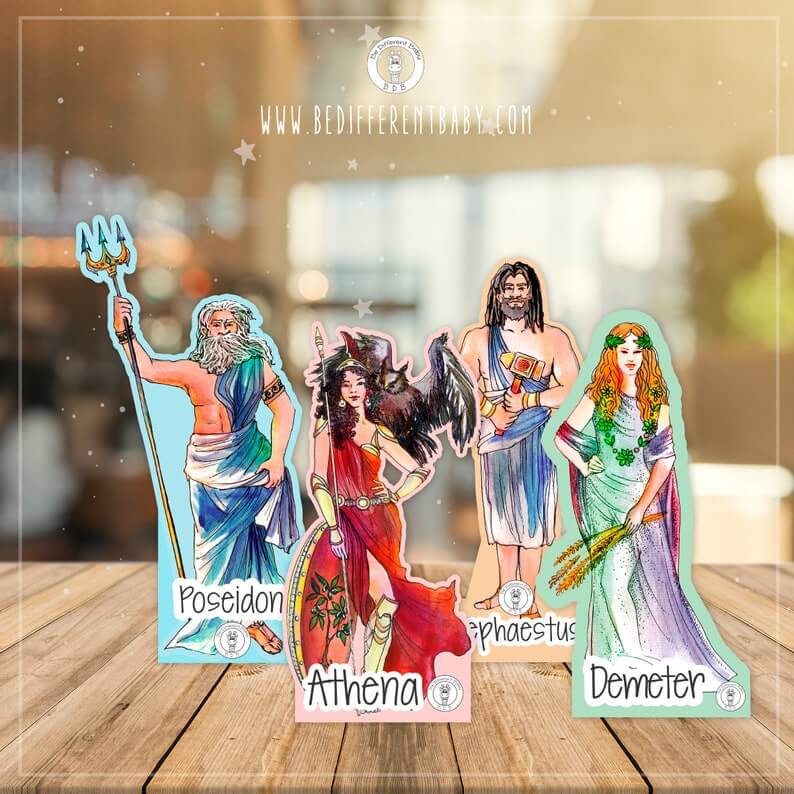 Greek Gods crafts kit/instant download/kids fun activities,learn and play/Greek Mythology/ebook+Coloring pages+paperdolls+flashcards+crowns