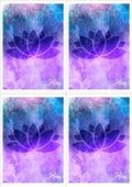 Purple Hera card with Greek God symbol on watercolor background, inspired by Percy Jackson, perfect for Greek mythology parties.