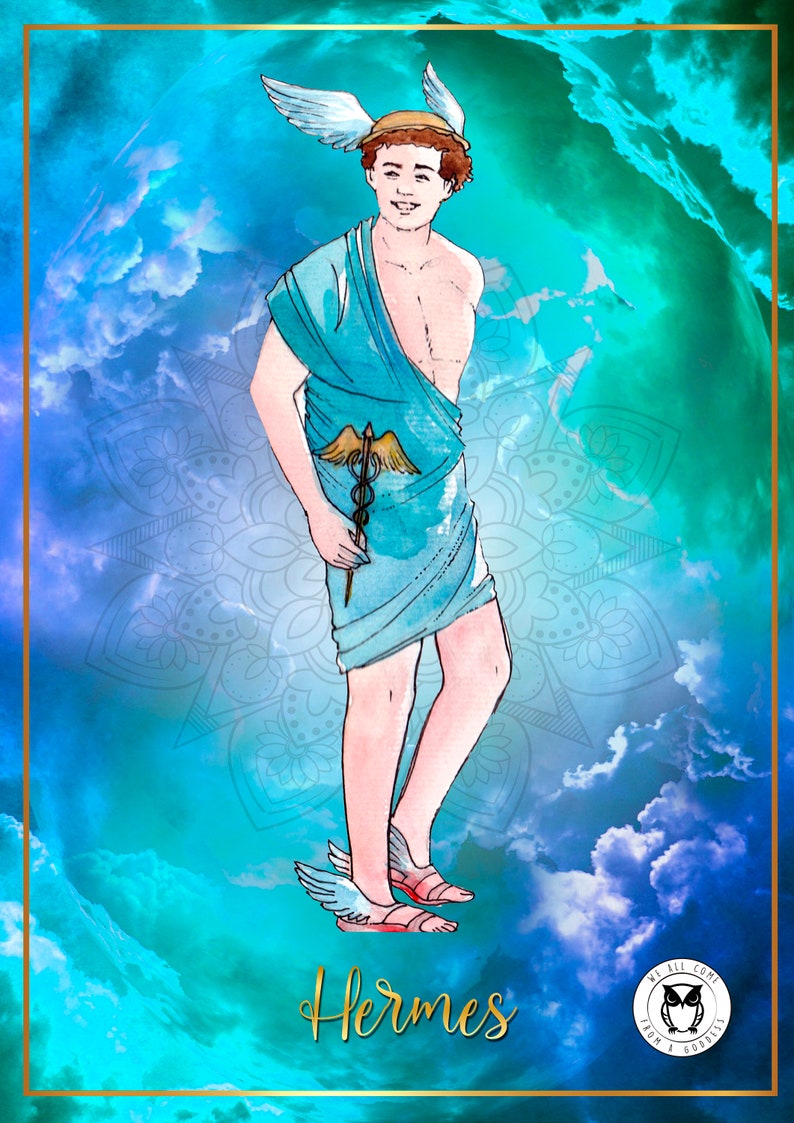 Apollo & Hermes Prayer Cards | Greek Gods Invocation

