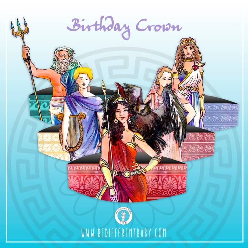 Greek Gods crafts kit/instant download/kids fun activities,learn and play/Greek Mythology/ebook+Coloring pages+paperdolls+flashcards+crowns