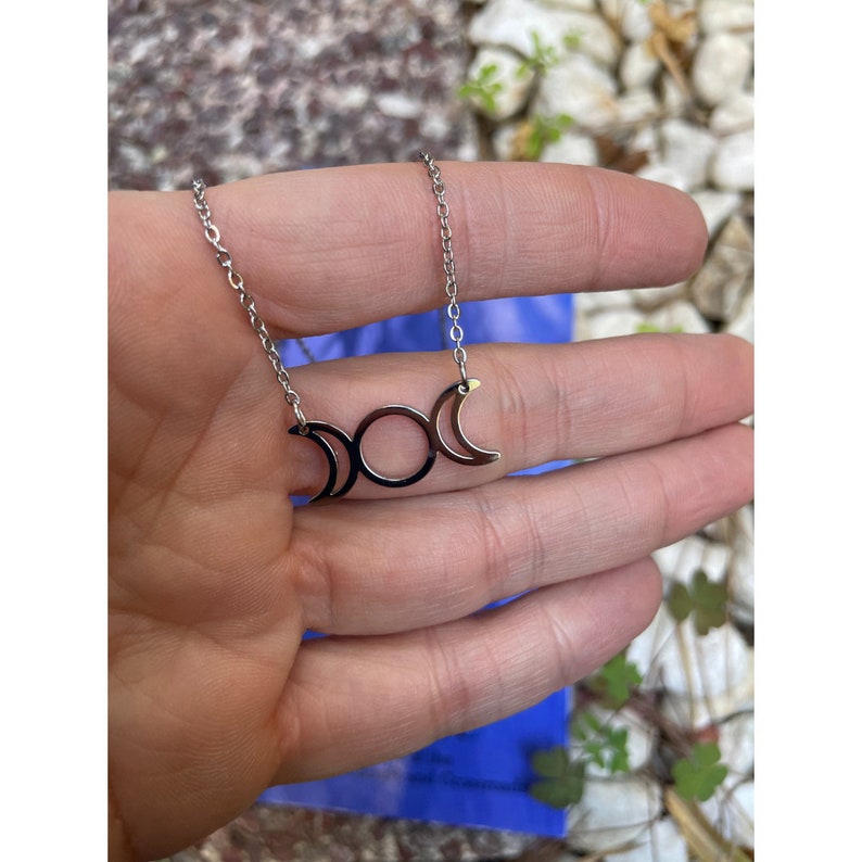 Goddess Hecate Necklace | Triple Faced Protector Jewelry

