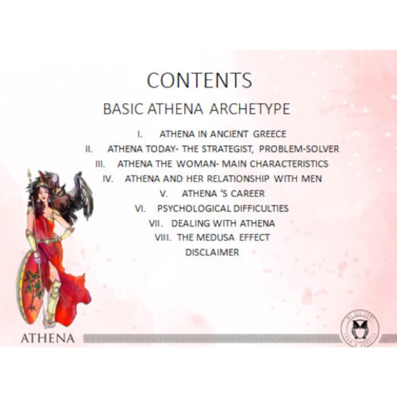 Athena archetype/connect with Athena/Greek Goddess archetype/Athena presentation, Goddess Athena Affirmations, tips, Affirmations