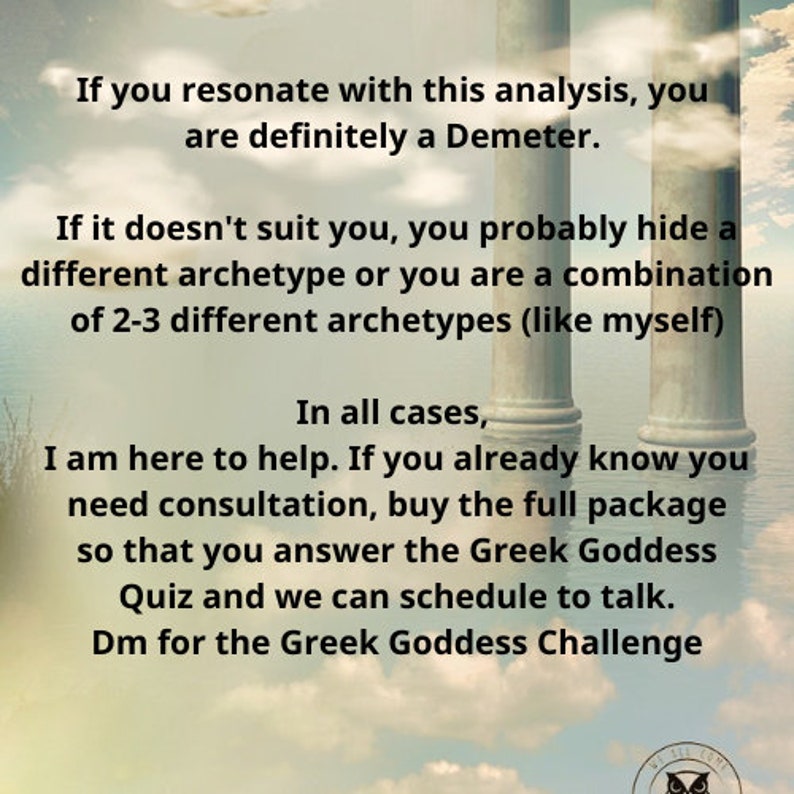 Demeter archetype/connect with the maternal archetype/Goddess Demeter presentation, Goddess Demeter Affirmations, tips/demeter altar