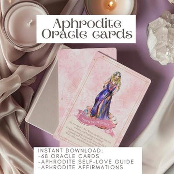 Aphrodite oracle cards/Goddess oracle deck/self- love cards/Goddess Aphrodite rising/Discover your Aphrodite power