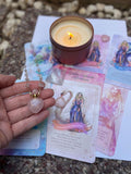 Goddess Aphrodite self-love activator/Rose Quartz Perfume Bottle Neckl…

