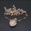 Goddess Aphrodite self-love activator/Rose Quartz Perfume Bottle Neckl…


