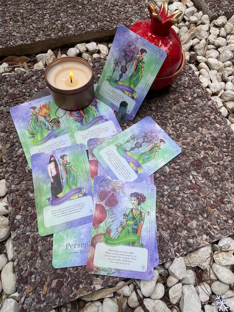 Persephone Oracle Cards | 56-Card Greek Goddess Deck

