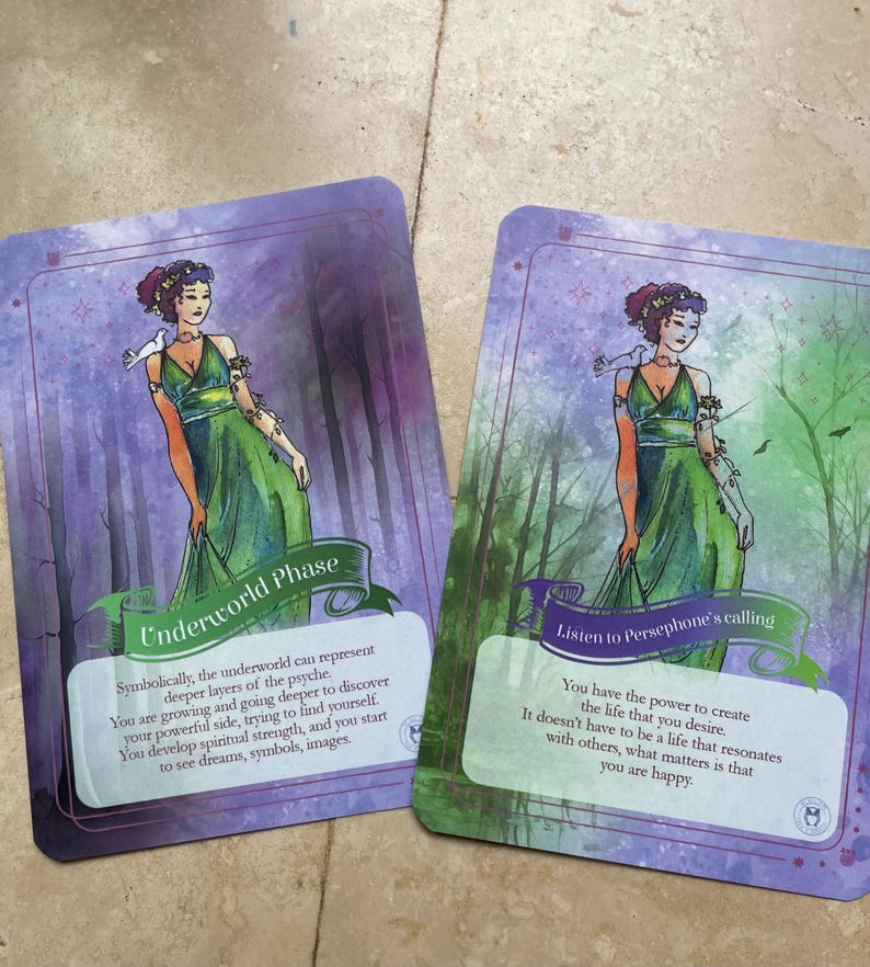 Persephone Oracle Cards | 56-Card Greek Goddess Deck

