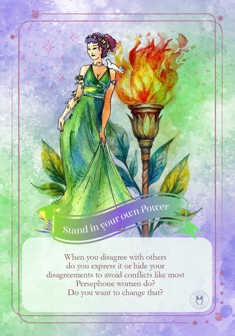 Persephone Oracle Cards | 56-Card Greek Goddess Deck

