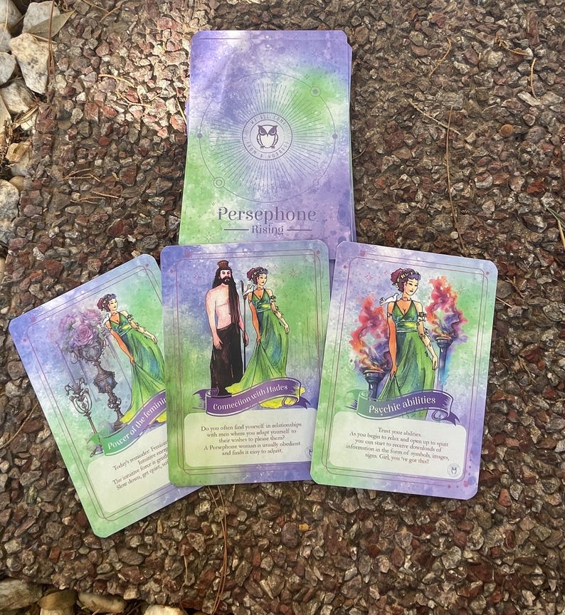 Persephone Oracle Cards | 56-Card Greek Goddess Deck

